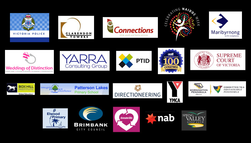 the sound guys clients, Box Hill Institute, Cinema Nova, Upfront Events, donate life, YMCA, Red Hill Country Music Festival, Brimbank City Council, NAB