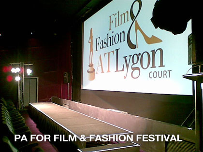 PA hire for Film and Fashion festival in melbourne